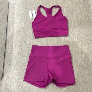 Skatie Cleo Sports Bra & Cece Booty Short Set (Size S) - Brand New With Tags